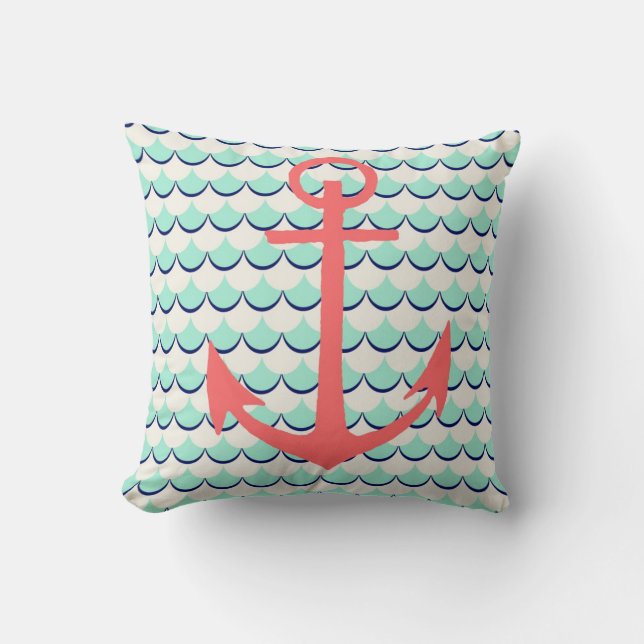 Anchor and Waves Cushion (Front)