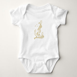 Anchor Bird Baby Bodysuit