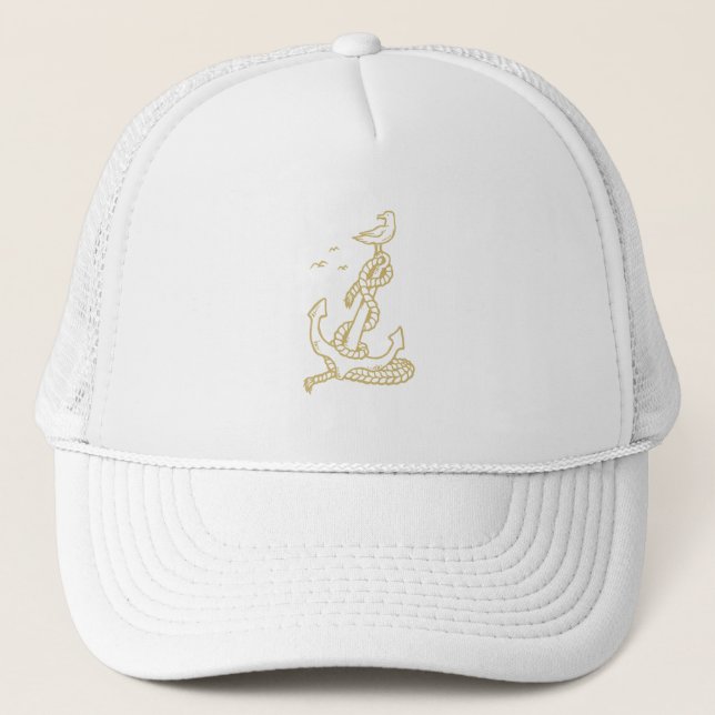Anchor Bird Trucker Hat (Front)