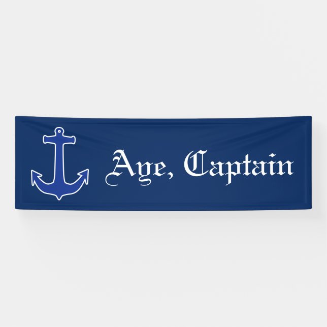 Anchor blue / Contour white + your ideas Banner (Horizontal)