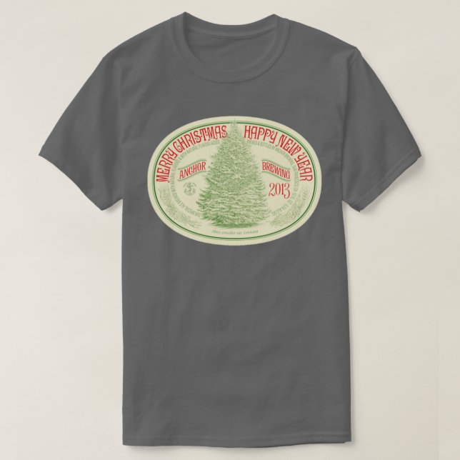 Anchor Brewing Christmas Ale  T-Shirt (Design Front)