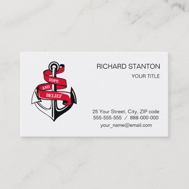 Anchor Business Card (Front)