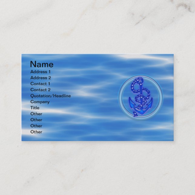ANCHOR Business Cards (Front)
