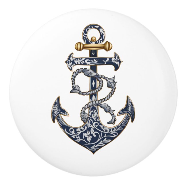 Anchor Ceramic Knob (Front)
