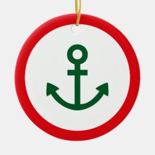 Anchor Ceramic Tree Decoration