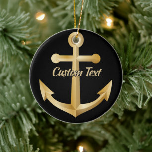 Anchor Ceramic Tree Decoration