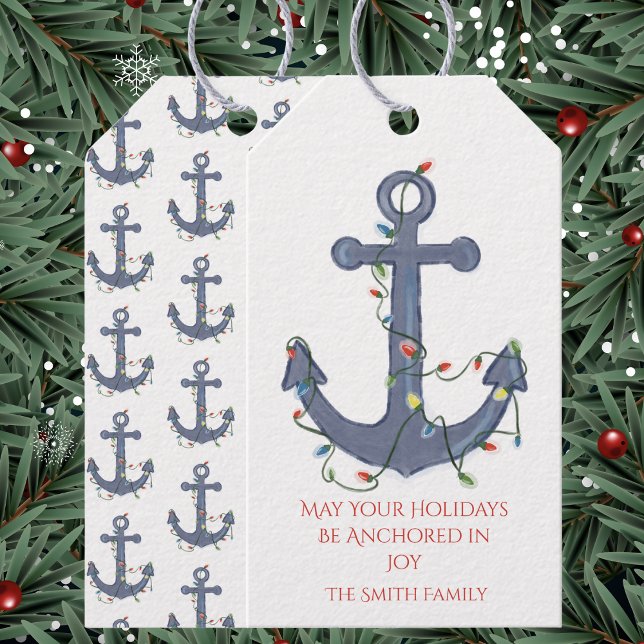 Anchor Christmas Card Gift Tags (Creator Uploaded)