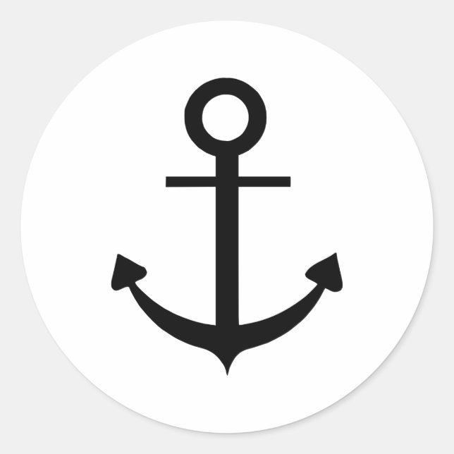 Anchor Classic Round Sticker (Front)