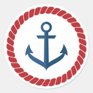 Anchor Classic Round Sticker