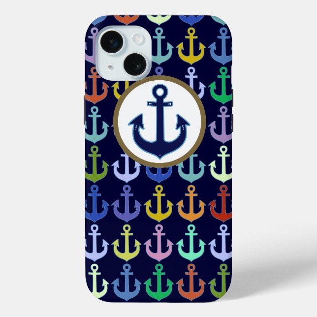 Anchor Colourful Case-Mate iPhone Case (Back)