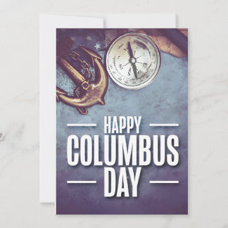Anchor & Compass – Columbus Day  Invitation