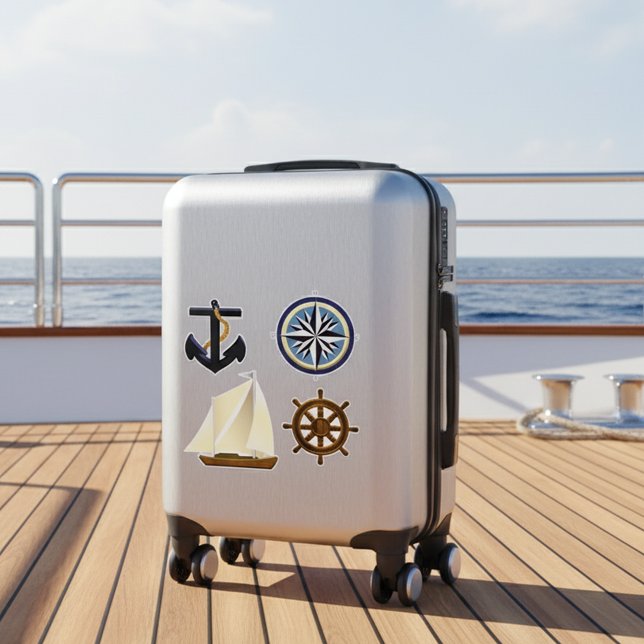 Anchor, Compass Rose, Boat and Ship's Helm (Creator Uploaded)