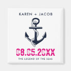 Anchor Cruise Ship Wedding Favor Magnets
