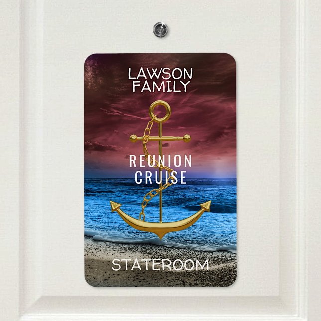 Anchor Cruise Stateroom Cabin Door Marker Reunion Magnet (Creator Uploaded)
