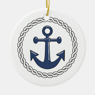 Anchor Dated Christmas Ornament
