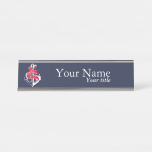 Anchor Desk Name Plate