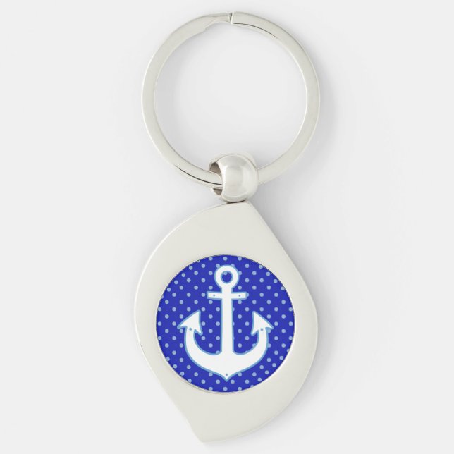 anchor & dots key ring (Front)