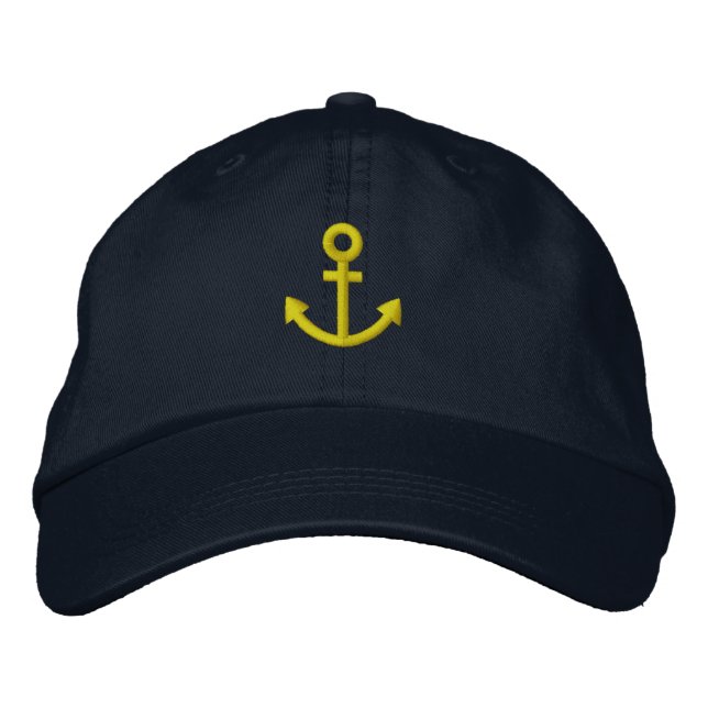 Anchor Embroidered Hat (Front)