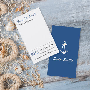 Anchor Fishing Boat Excursions Boat Charter Business Card