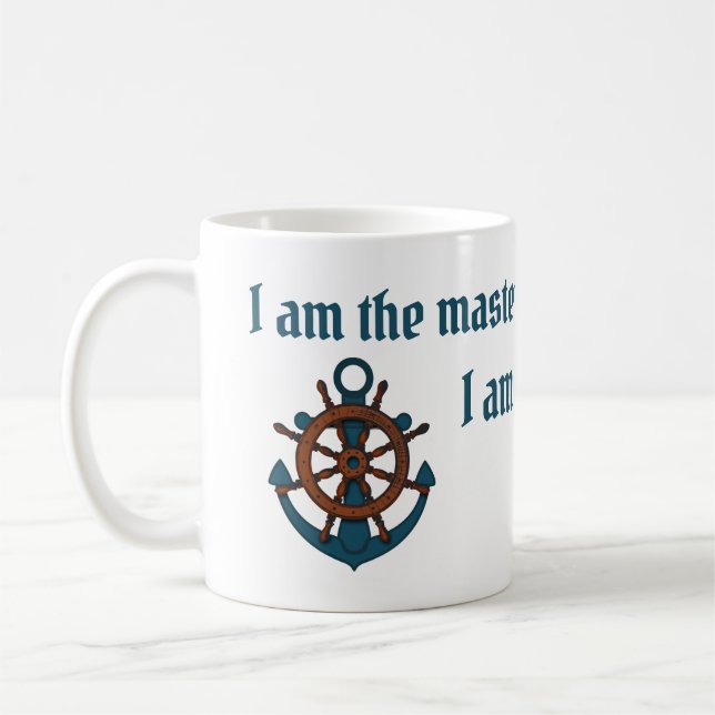 Anchor & Helm, Captain of my Soul Coffee Mug (Left)