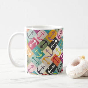 anchor herringbone mana coffee mug