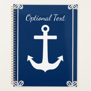 Anchor in Rope Frame Nautical Planner