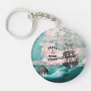 "Anchor In The Storm Key Ring