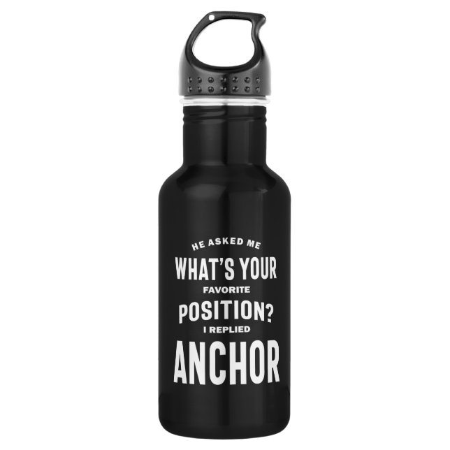 Anchor Job Title Tee Gift For Mens Womens 532 Ml Water Bottle (Front)