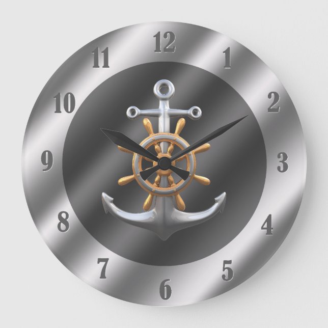 Anchor Large Clock (Front)