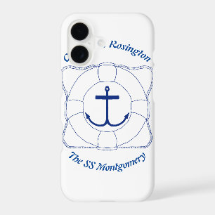 Anchor & Life Saver Cell Phone Case (Dark Print)