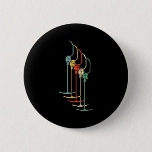Anchor Lift T-bar Lift Skiing Retro Winter Ski  6 Cm Round Badge