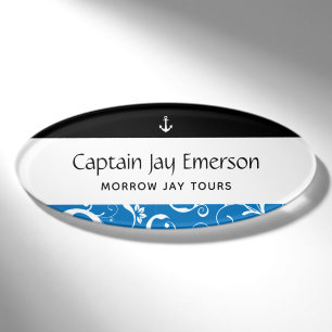 Anchor Maritime Staff Pro Damask Name Tag
