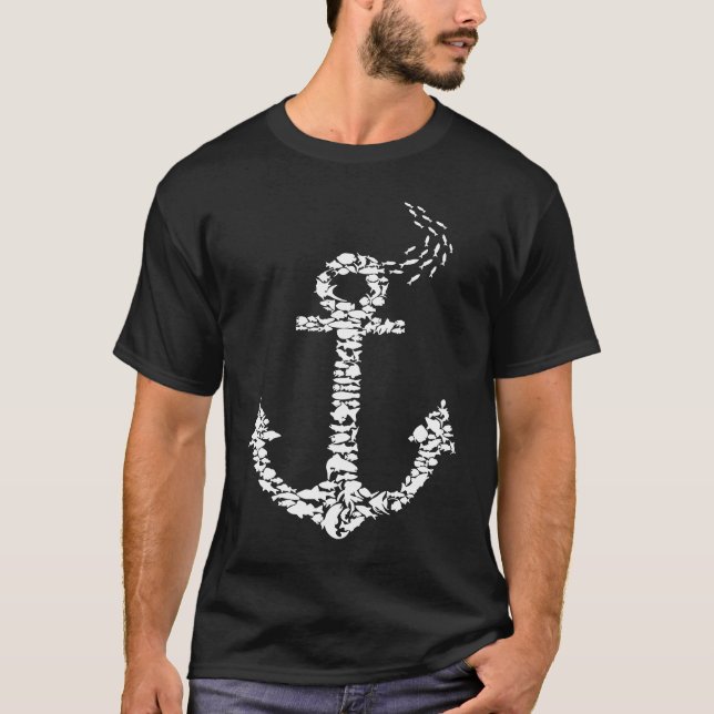 Anchor Moin Captain Sailor Skipper North German Sa T-Shirt (Front)