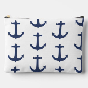 Anchor nautical coastal vibes  accessory pouch