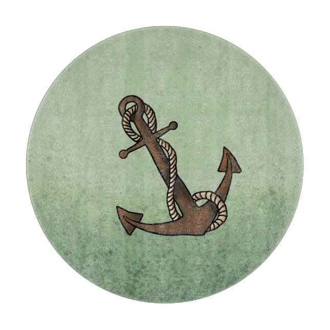 Anchor Nautical  Cutting Board (Front)