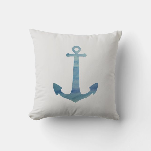 Anchor Nautical Pillow (Front)