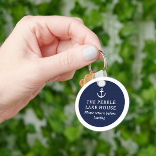 Anchor Nautical Rental Property Guest Key Ring
