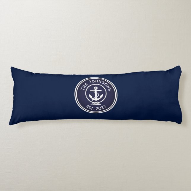 Anchor Nautical Seal Body Cushion (Front)