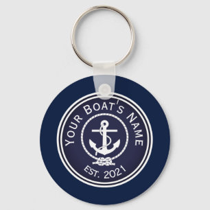 Anchor Nautical Seal   Key Ring