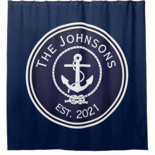 Anchor Nautical Seal   Shower Curtain