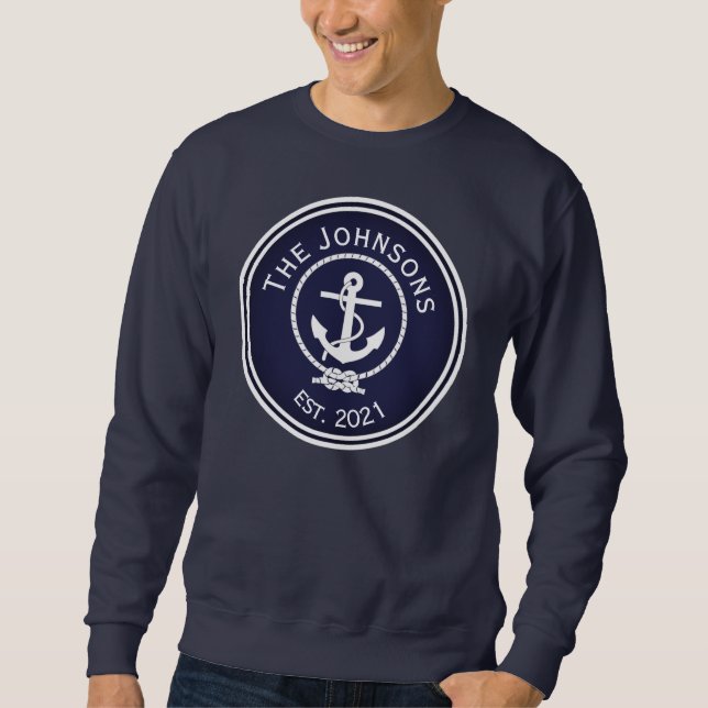 Anchor Nautical Seal   Sweatshirt (Front)