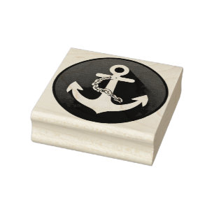 Anchor Nautical Symbol Rubber Stamp
