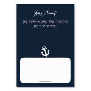 Anchor Navy Blue Seating Card