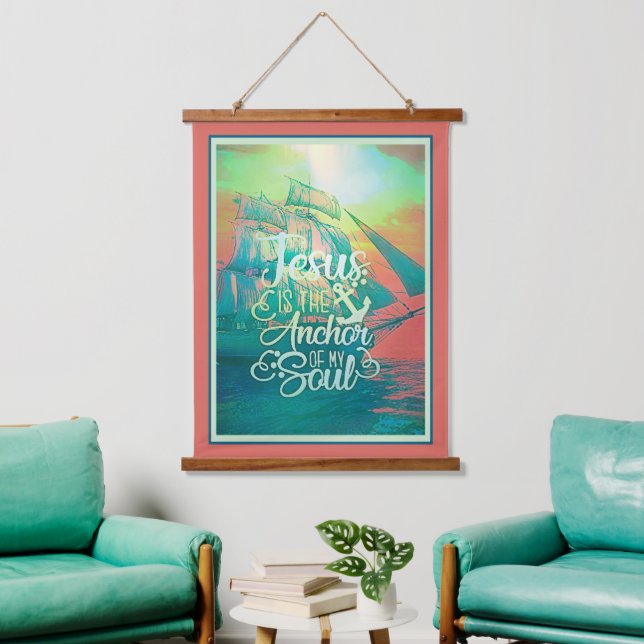 Anchor of my soul  hanging tapestry (Living Room)
