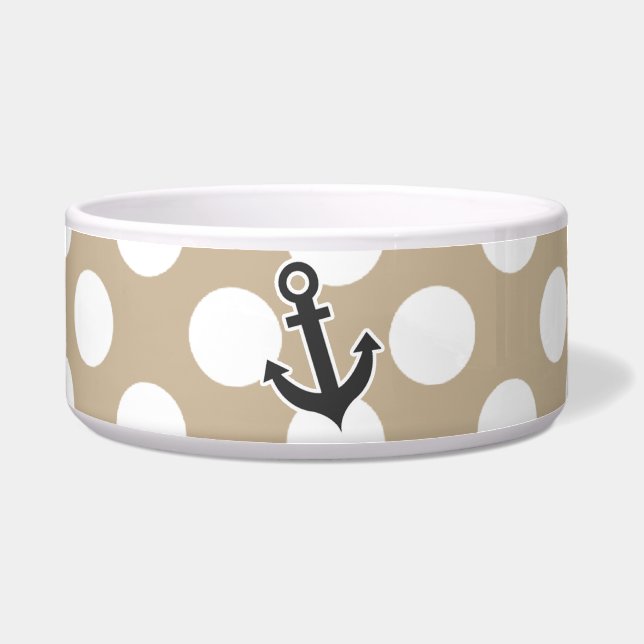 Anchor on Khaki Polka Dots (Front)