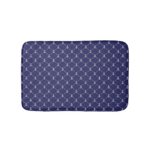 Anchor pattern bath mat