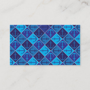 Anchor pattern calling card