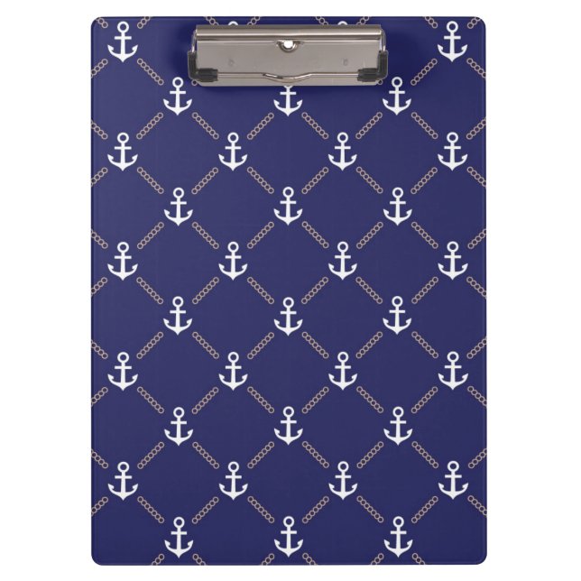 Anchor pattern clipboard (Front)