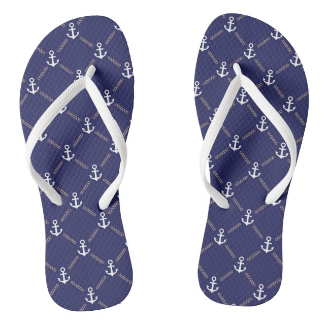 Anchor pattern jandals (Footbed)