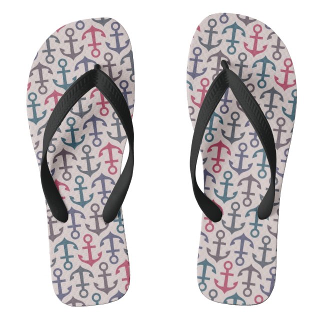 Anchor pattern jandals (Footbed)